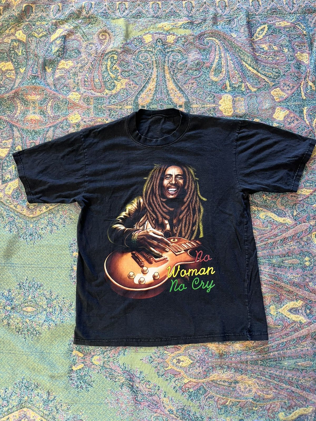 Vintage Bob Marley Double Sided Vintage Tee Shirt No Women No Cry Hoodie, Sweatshirt | FlexRushtees.com