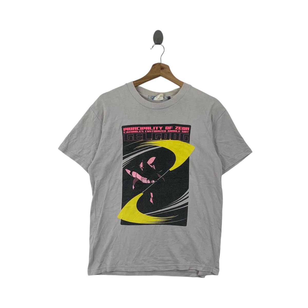 Vintage Gundam Principality Of Zeon Gelgoog Tee Shirt Top Mobile