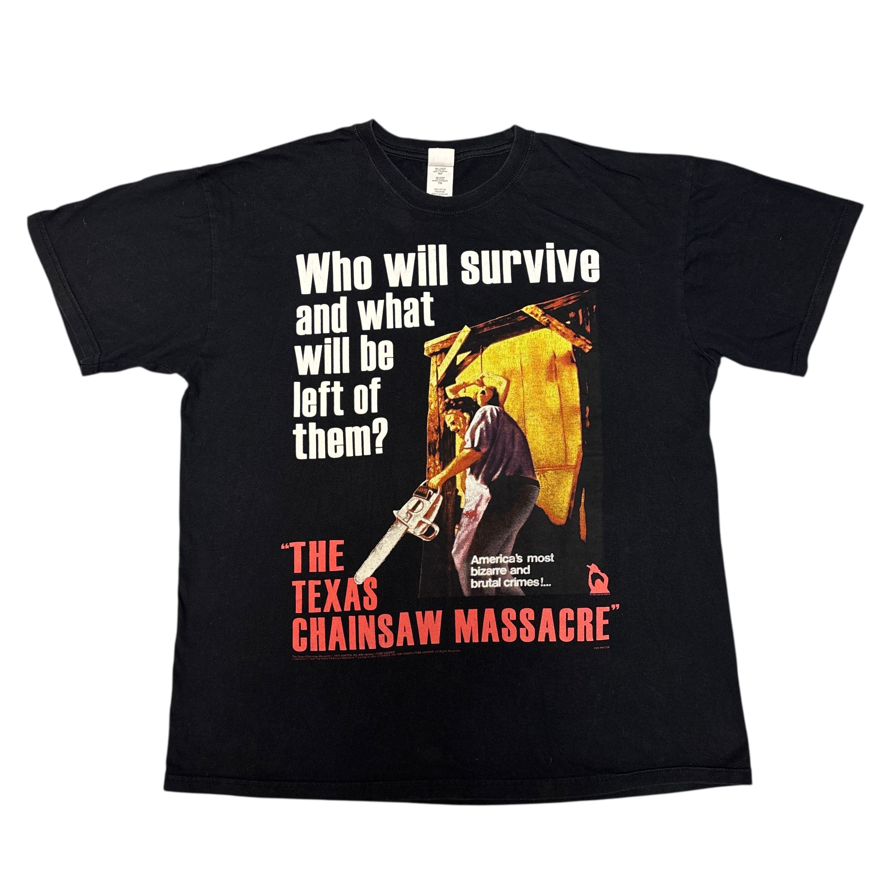 Vintage Texas Chainsaw Massacre Shirt Horror Movie Promo