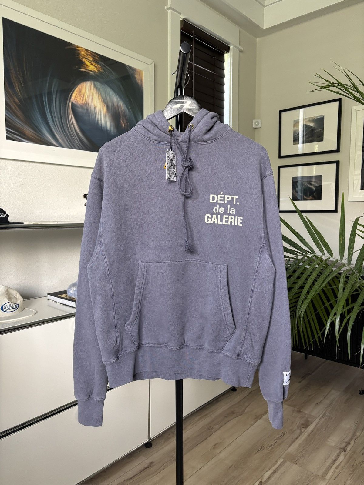 Dept Gallery Dept Sun Faded Purple Logo Hoodie T-Shirts, Sweatshirt | FlexRushtees.com