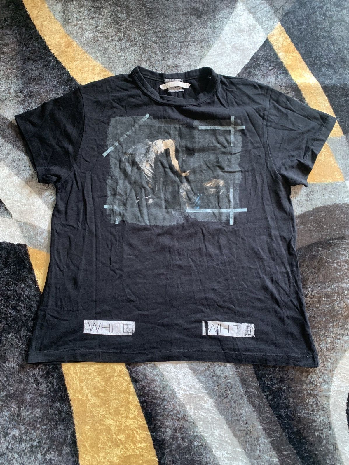White Off White Painting T Shirt Caravaggio Hoodie, Sweatshirt | FlexRushtees.com