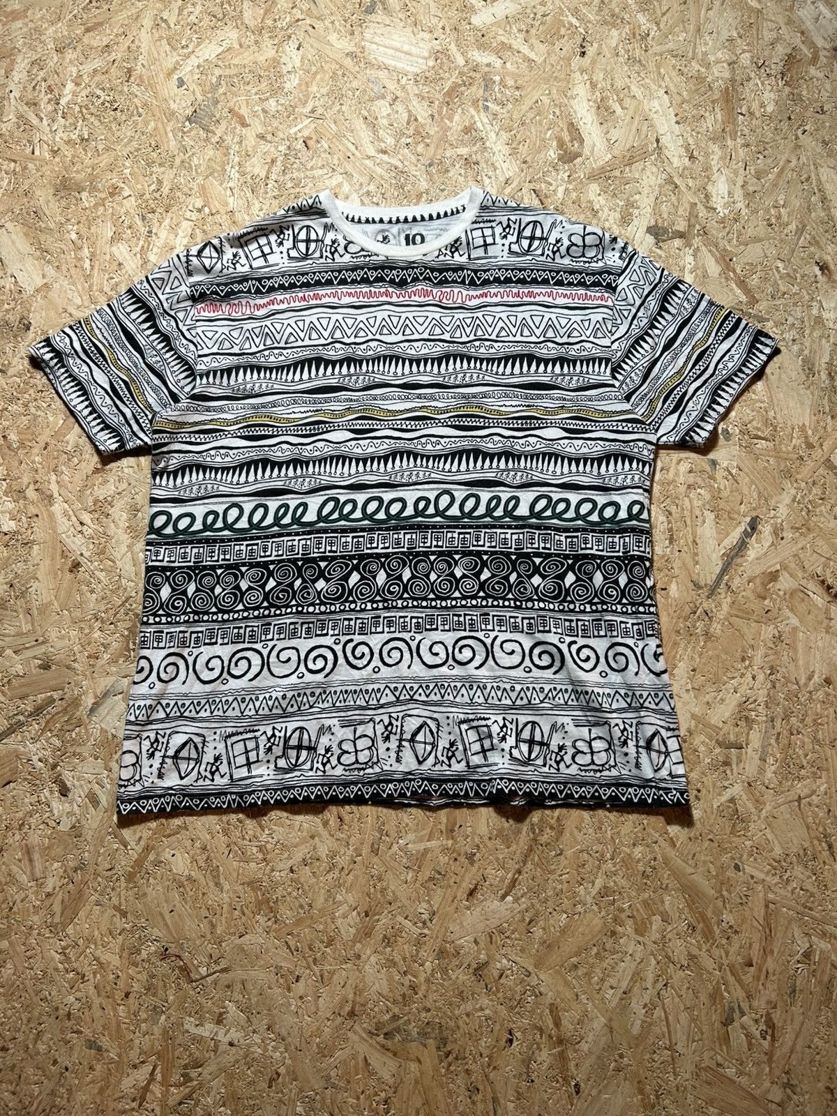 Gramicci Geometric Tribal Pattern Tee