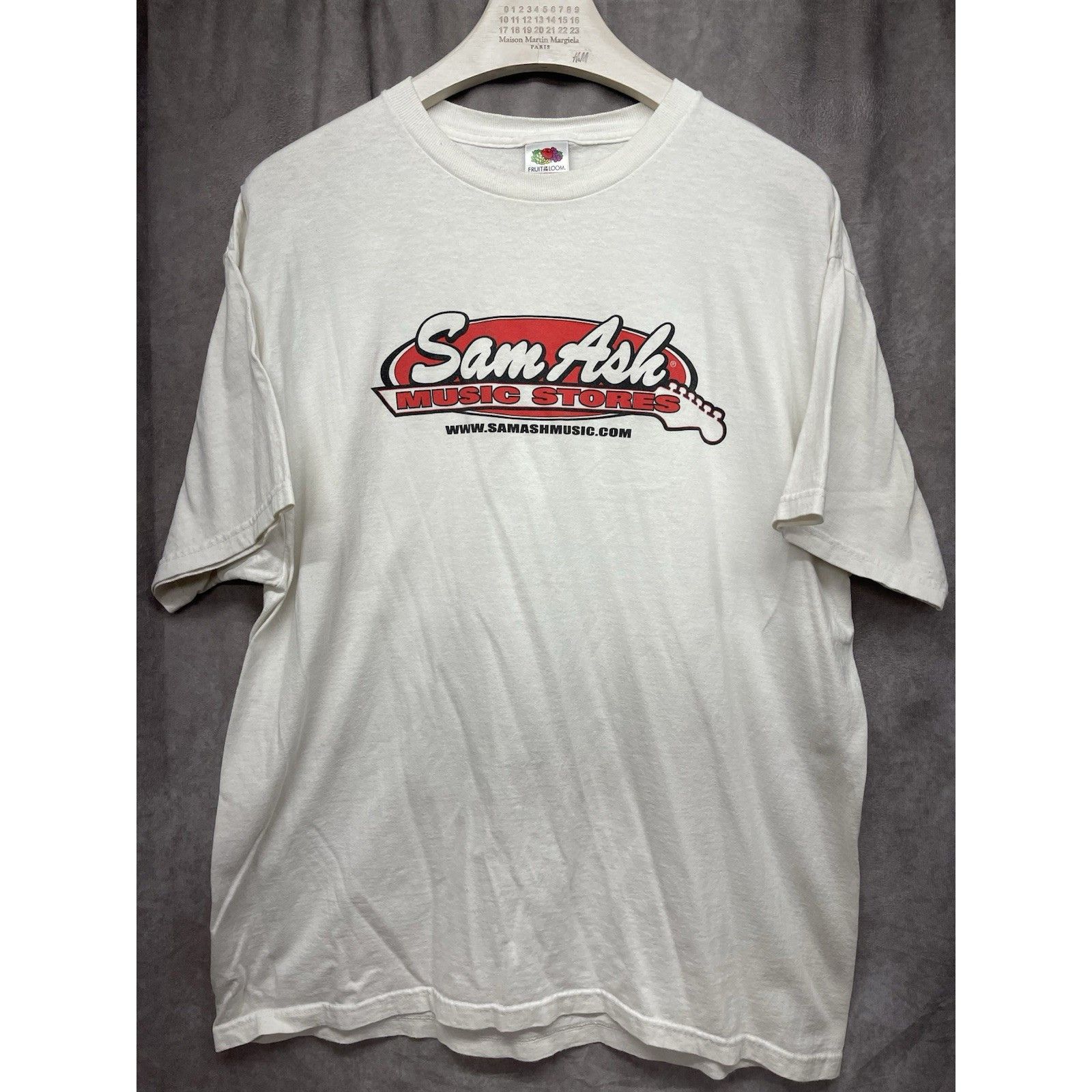 Fruit Of The Loom Vtg 90s Sam Ash Music Stores Staff T Shirt Xl Music Shop Tee Hoodie, Sweatshirt | FlexRushtees.com