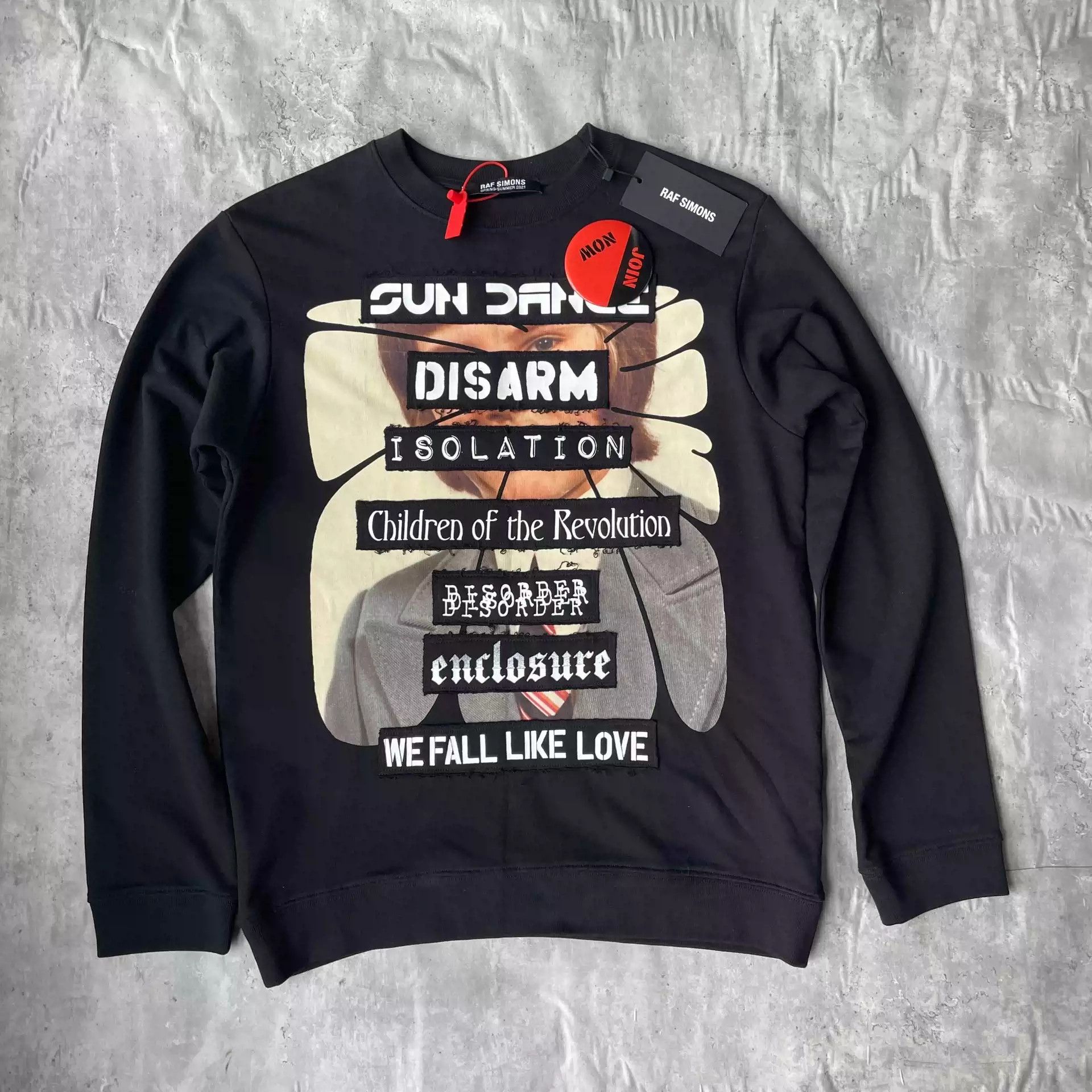 Simons Raf Simons 21ss Pop Up Slogan Sweatshirt