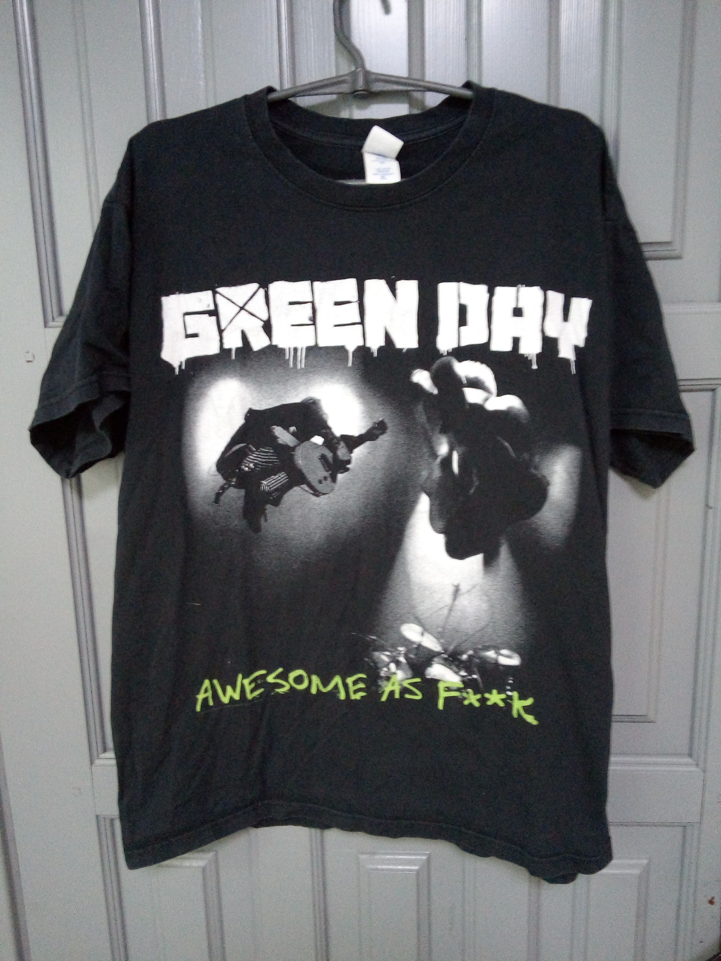 Vintage Green Day Awesome As Fuck Band Tees Hoodie, Sweatshirt | FlexRushtees.com