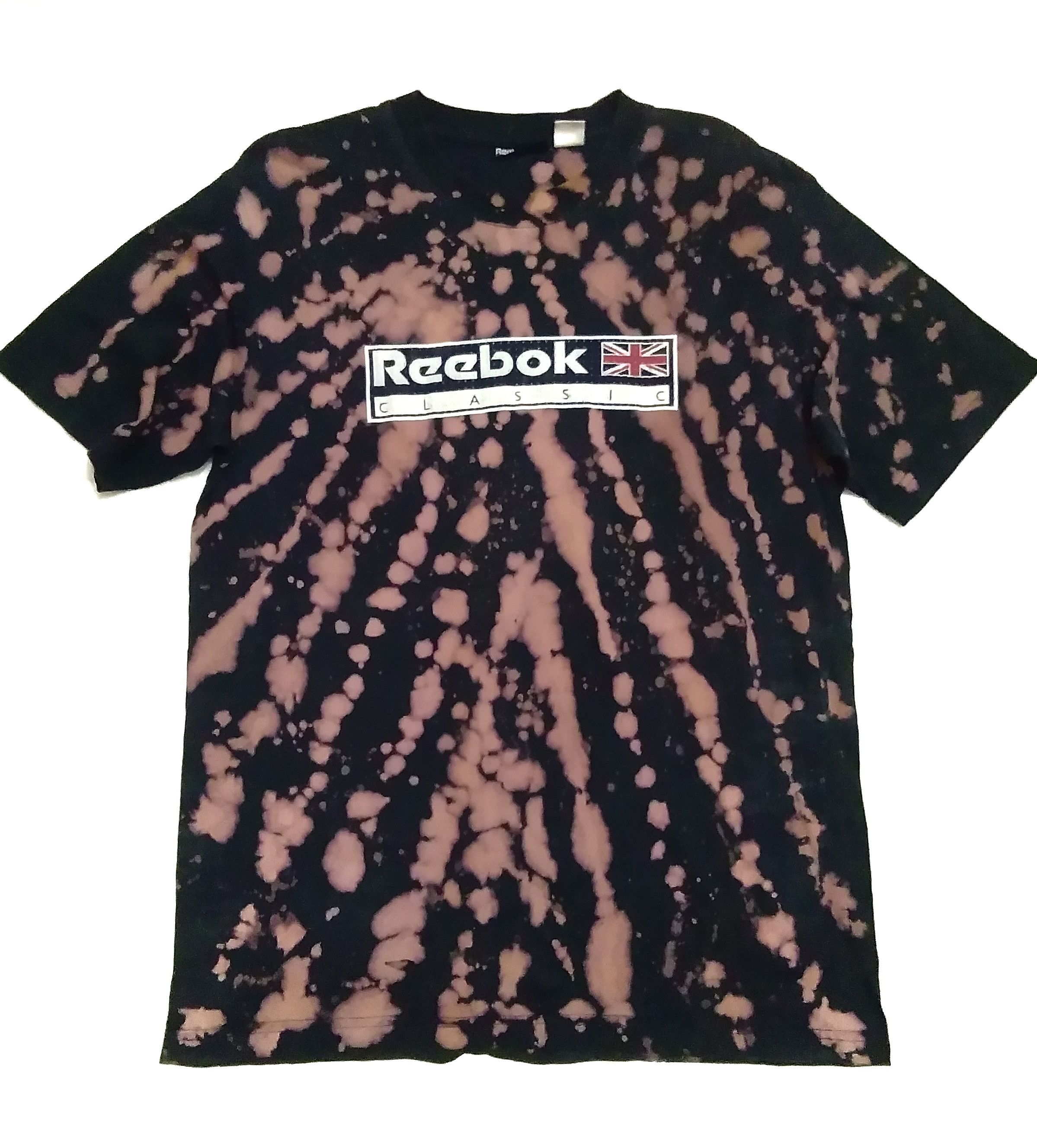 Reebok Classic Custom Bleached T Shirt Hoodie, Sweatshirt | FlexRushtees.com