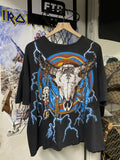 Vintage 90 S American Thunder Tribal Tee Shirt Large