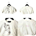 Urban Outfitters Lovely Jean A Work Of Art T Shirt Girl Illustration Pocket