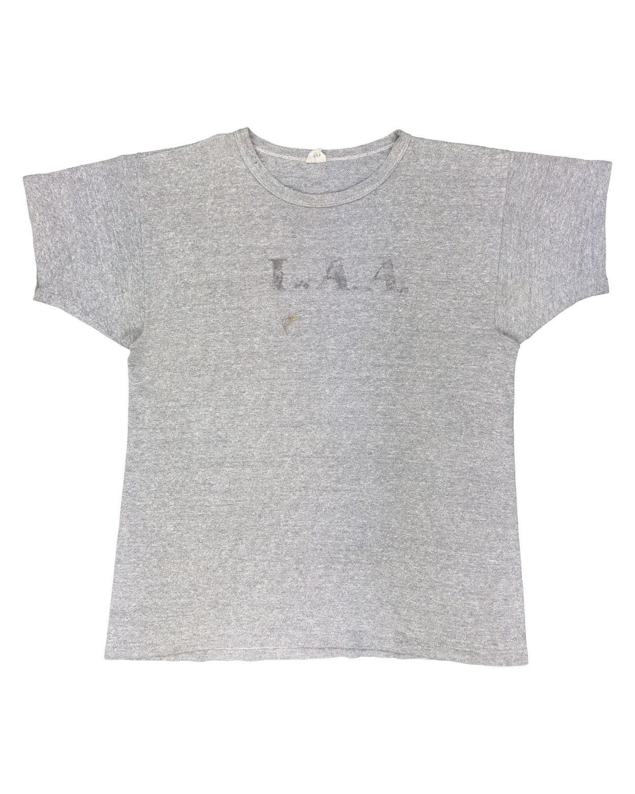 Vintage 60s Champion Running Man L A A Stenciled T Shirt