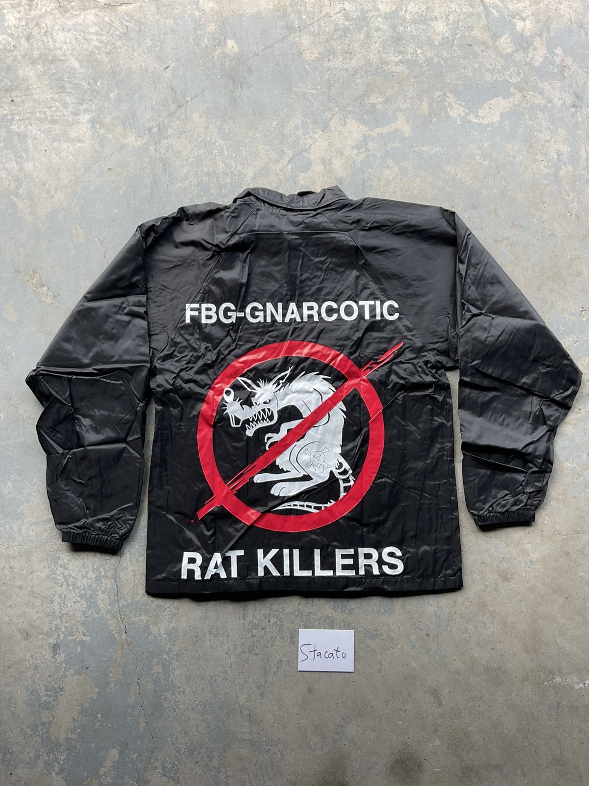 Gnarcotic Lil Gnar X Freebandz Future Rats Windbreaker Black