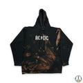 Band Tees X Vintage Vintage Ac Dc Hoodie Bleached Alstyle Heavyweight Pullover Sweatshirt | FlexRushtees.com