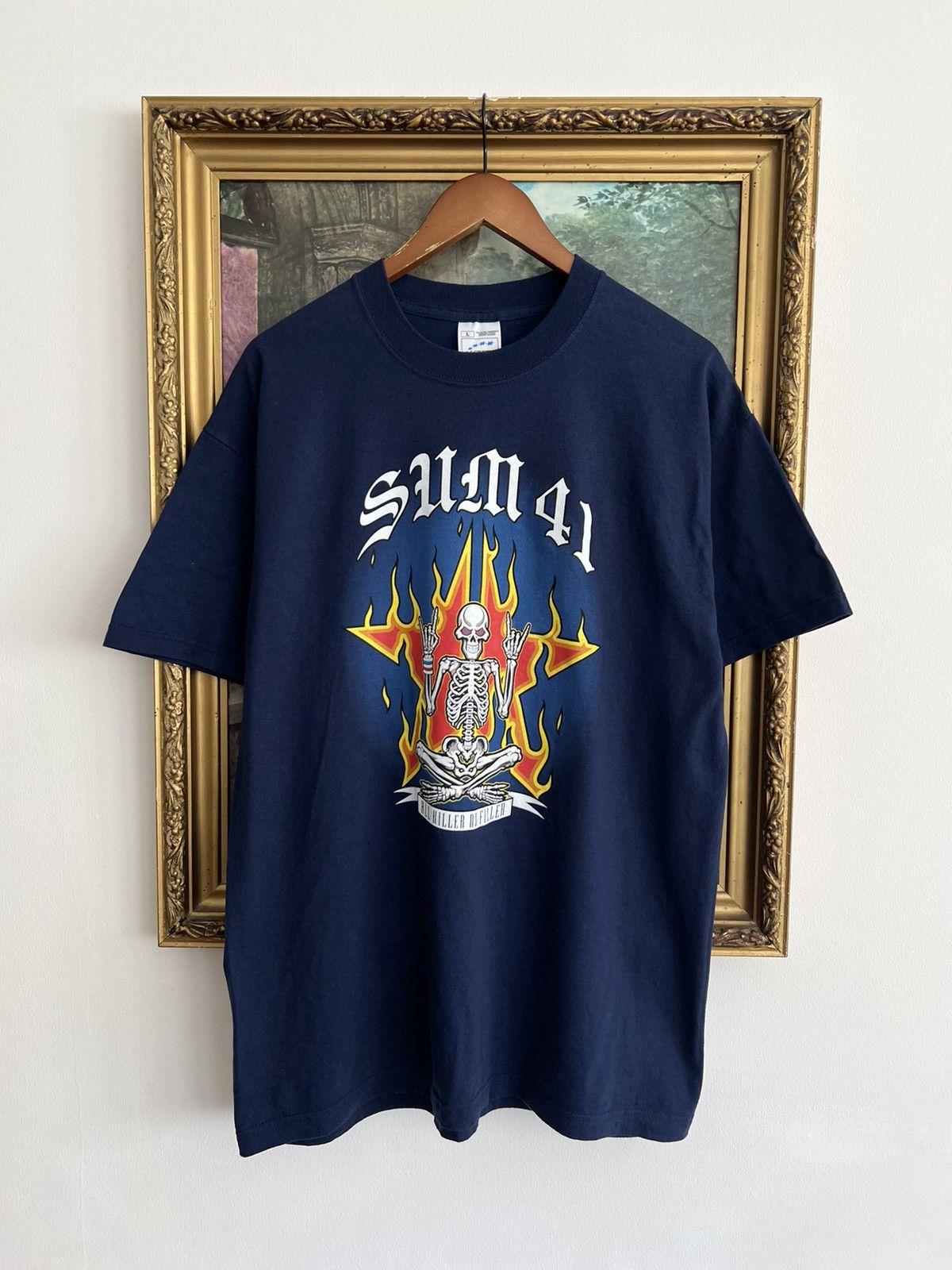 Vintage 2000s Sum 41 All Killer No Filler Navy Tee Hoodie, Sweatshirt | FlexRushtees.com