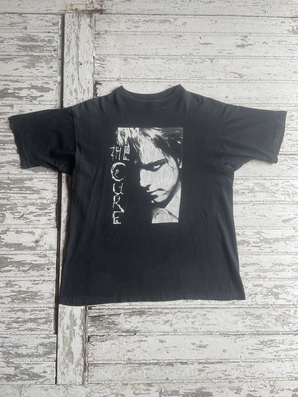 The Cure X Vintage 80 S The Cure Robert Smith Big Face Size Xl T-Shirts, Hoodie, Sweatshirt | FlexRushtees.com