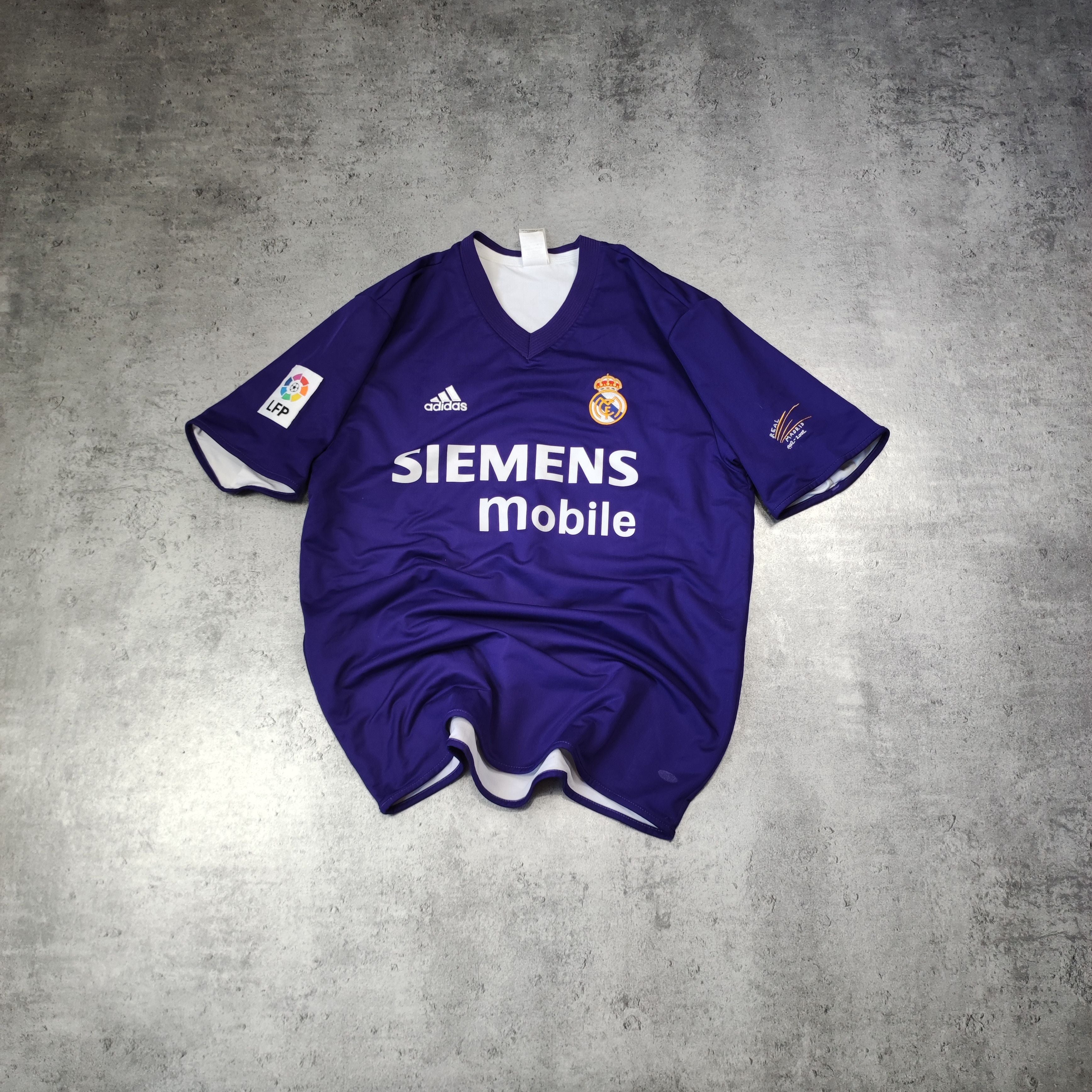 Vintage Rare Real Madrid Vintage 2002 Doublesided Third Jersey