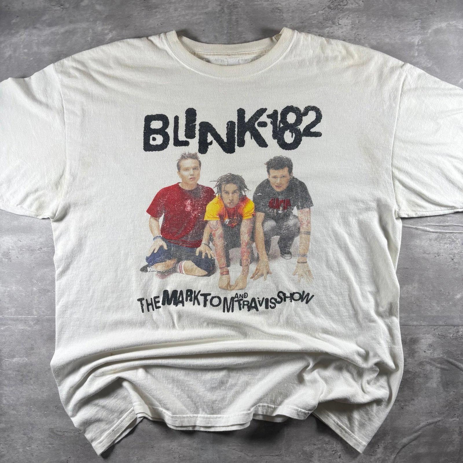 Giant Vintage Blink 182 Band Tee Hoodie, Sweatshirt | FlexRushtees.com