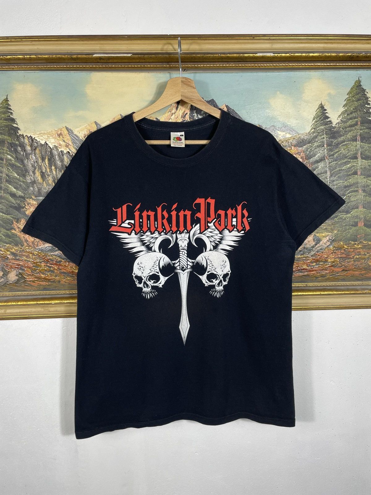 Band Tees Linkin Park Vintage Y2k Black Ter Merch Band Metal Rock Hoodie, Sweatshirt | FlexRushtees.com