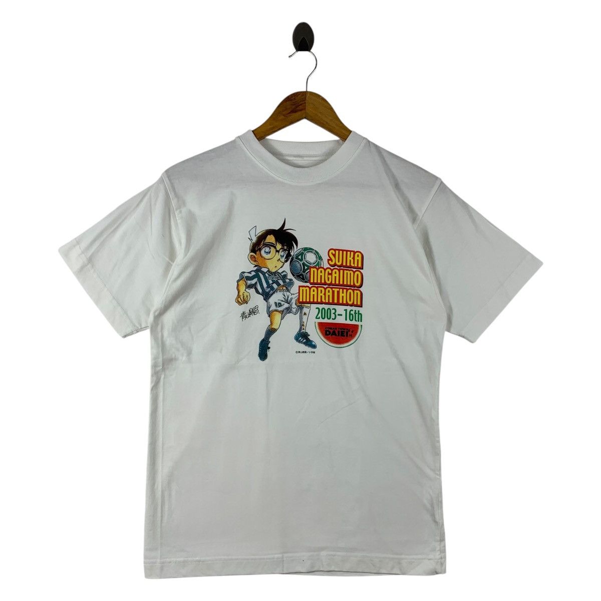 Anime Vintage Detective Conan Suika Nagaimo Marathon Printed Tee Hoodie, Sweatshirt | FlexRushtees.com