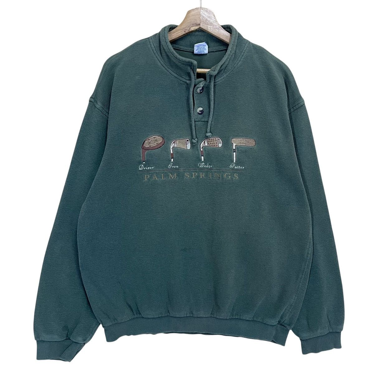 Vintage 90s Palm Spring By Crazy Shirts Crewneck Sweatshirt Hoodie | FlexRushtees.com
