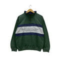 Gear For Sports Vintage Dunlop Big Logo Embroidered Quater Zip Pullover