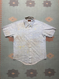 Vintage Vtg 70s Shirt Sears Kings Road Paint Distressed Mandala M