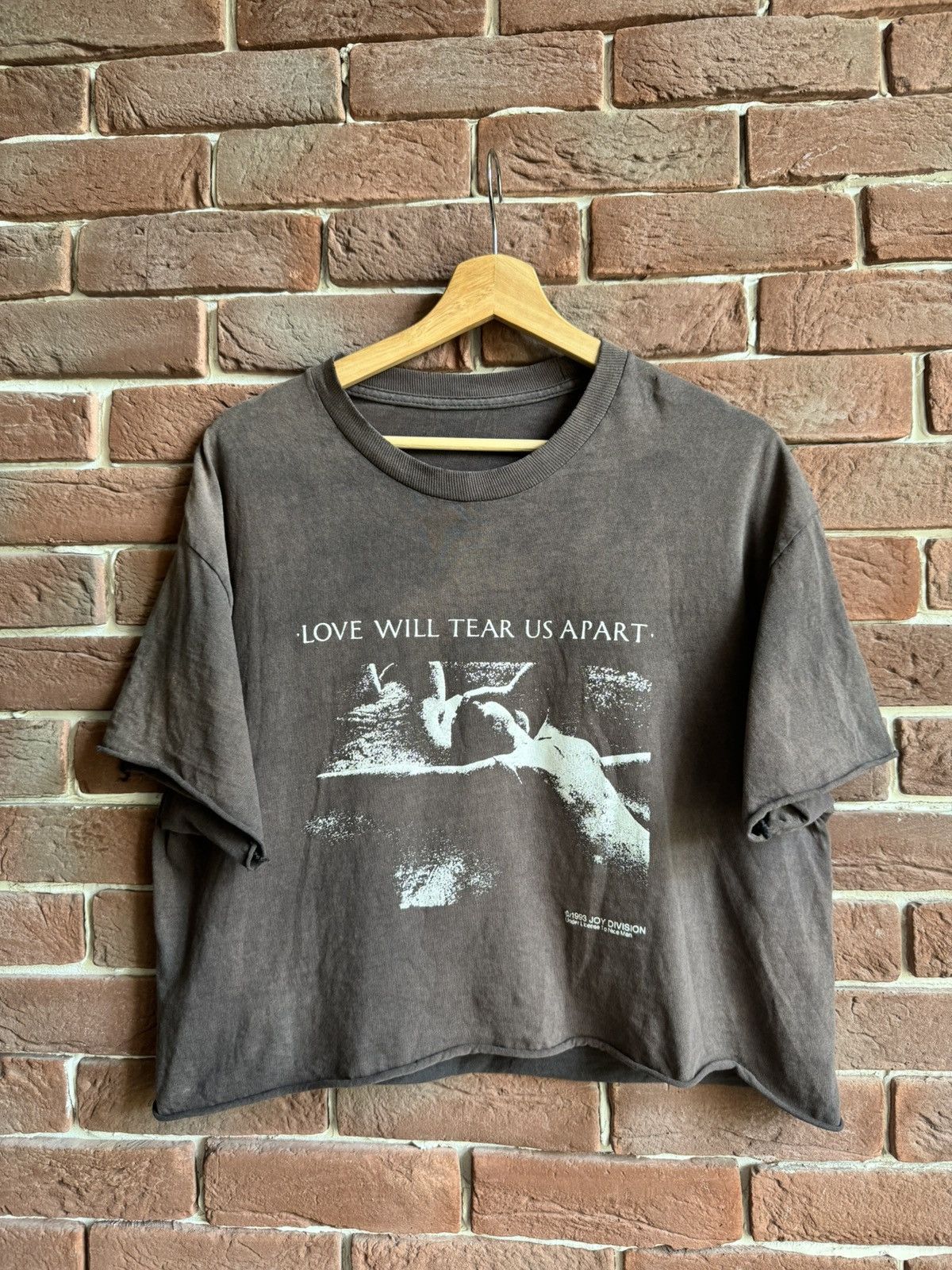 Joy Division X Vintage Vintage 90s Joy Division Love Will Tear Us Apart Cut Off Tee Hoodie, Sweatshirt | FlexRushtees.com