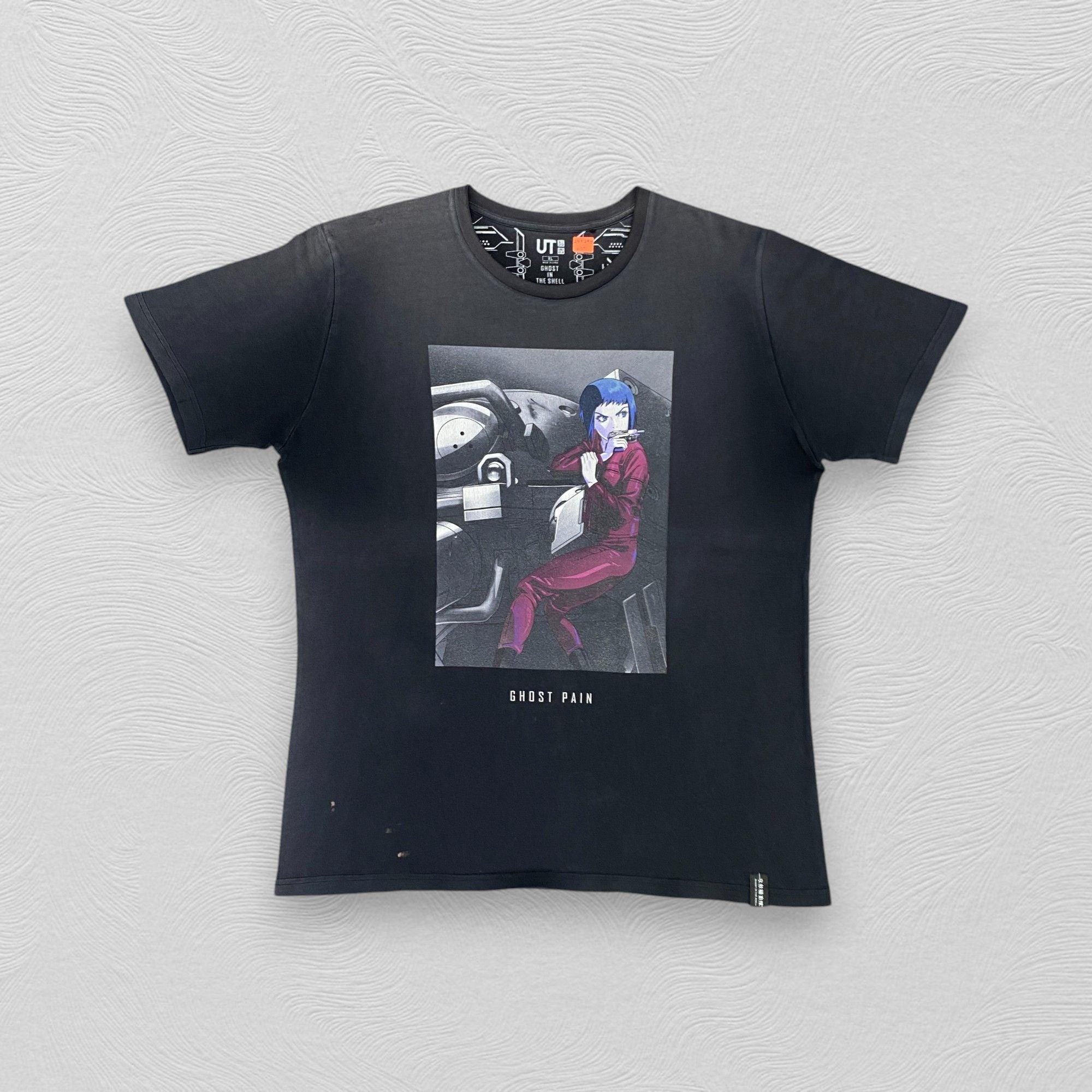 Vintage Anime Ghost In The Shell Arise Sun Faded Shirt H071