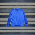 Vintage Patagonia Long Sleeve Shirt Mens M Blue Outdoor Capilene Logo Embroidered 90s Hiki
