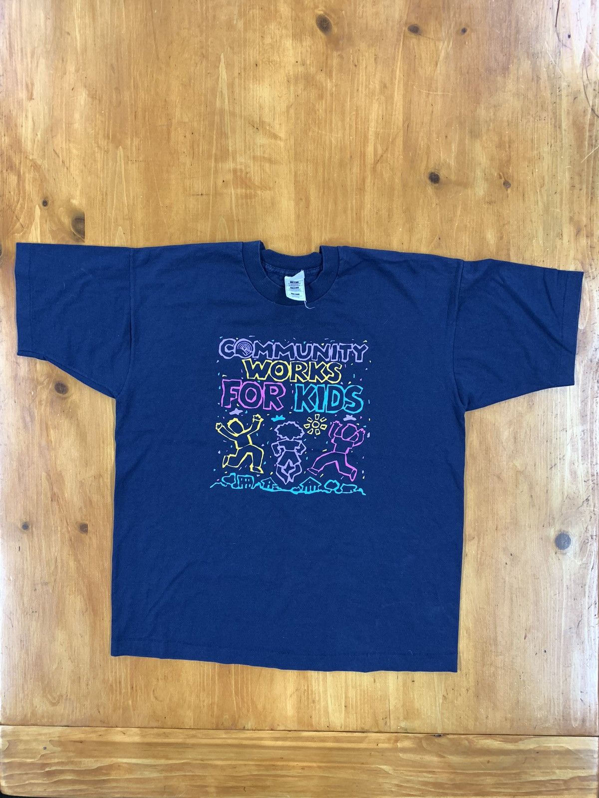 Vintage Community Works Kid Art Tee Hoodie, Sweatshirt | FlexRushtees.com