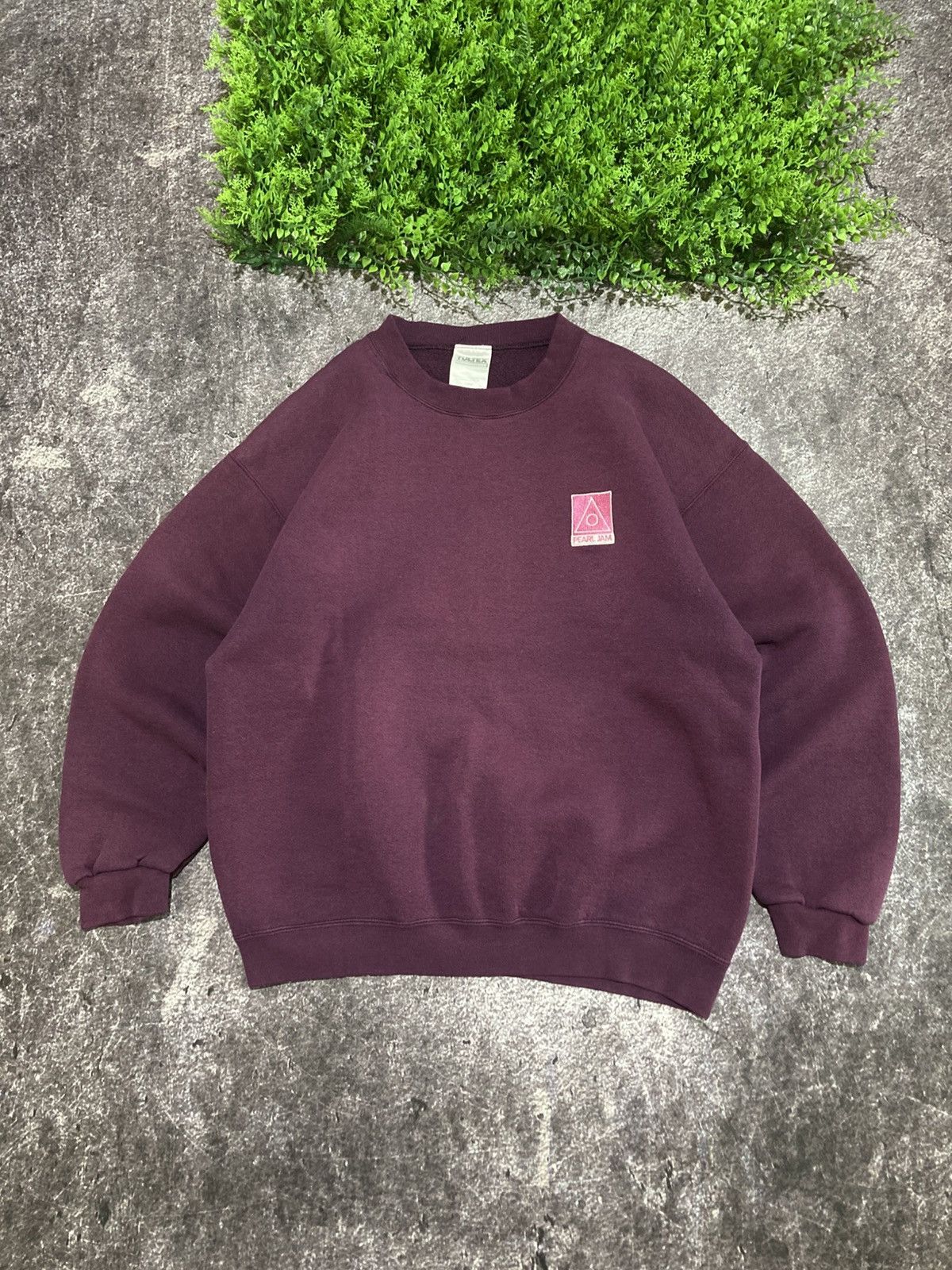 Vintage 90s Pearl Jam Embroidered Logo Sweatshirt T-Shirts, Hoodie | FlexRushtees.com