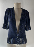 By Marc Jacobs Blue Cardigan Sequins