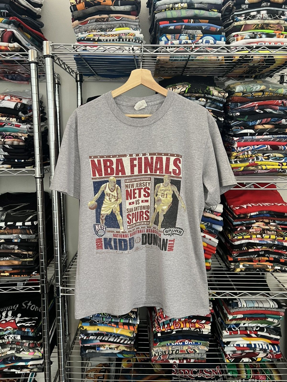 Lee The 2003 Nba Finals New Jersey Nets Vs San Antonio Spurs Tee