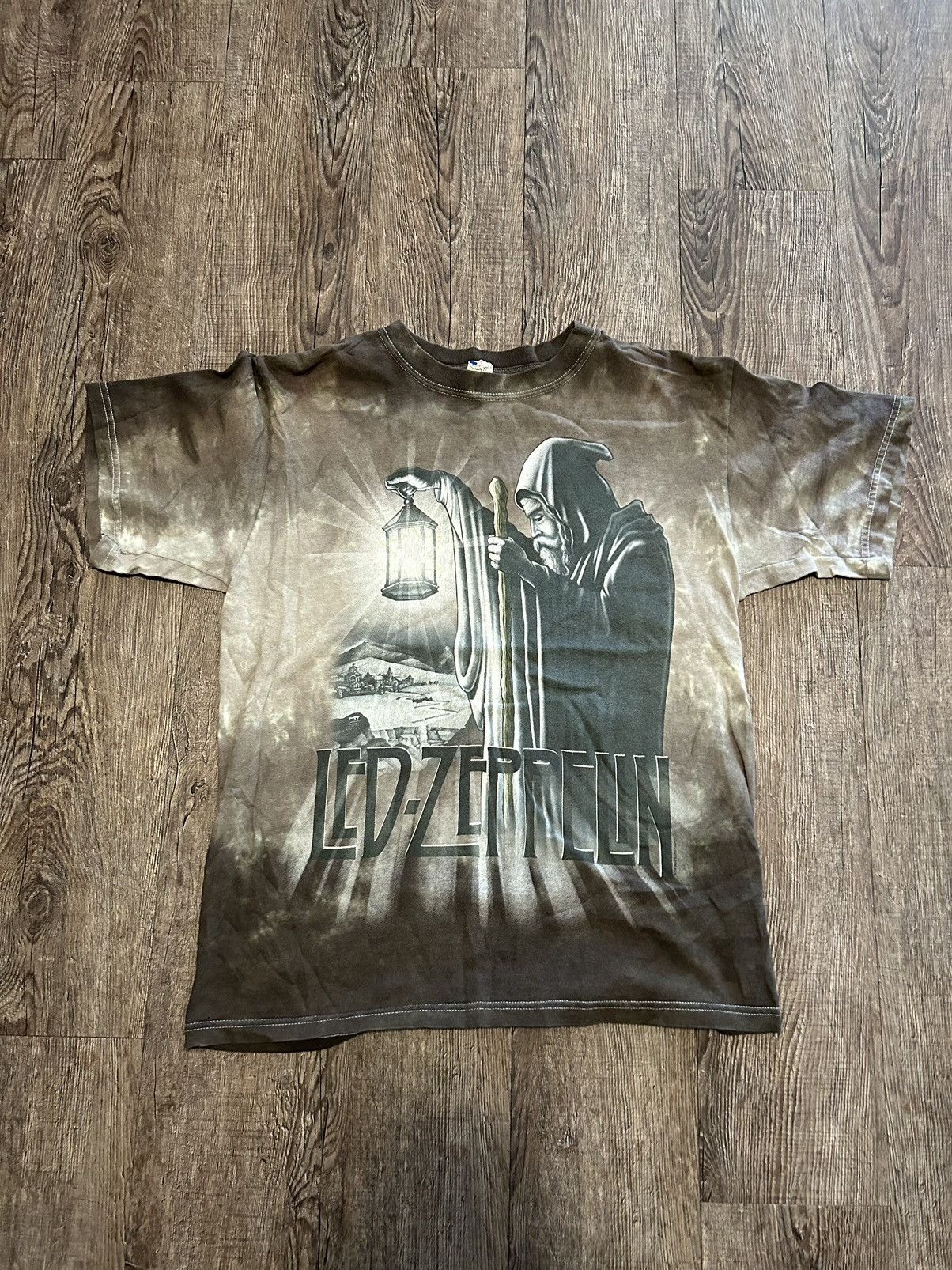 Vintage Anvil Wizard Led Zeppelin Tie Dye Shirt