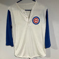 Mlb 60s Chicago Cubs Henley Raglan Rare Vintage Baseball Shirt