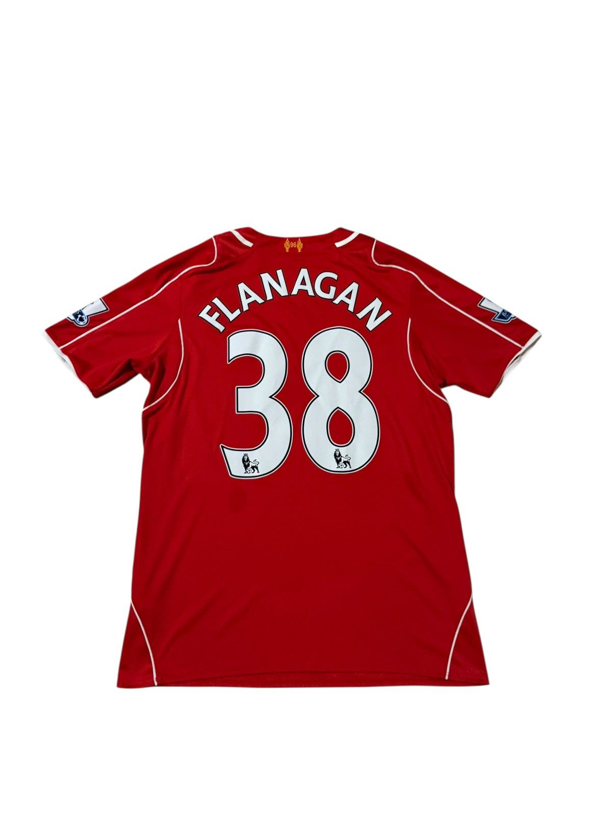 Flanagan Warrior Liverpool 2014 2015 Home Soccer Jersey