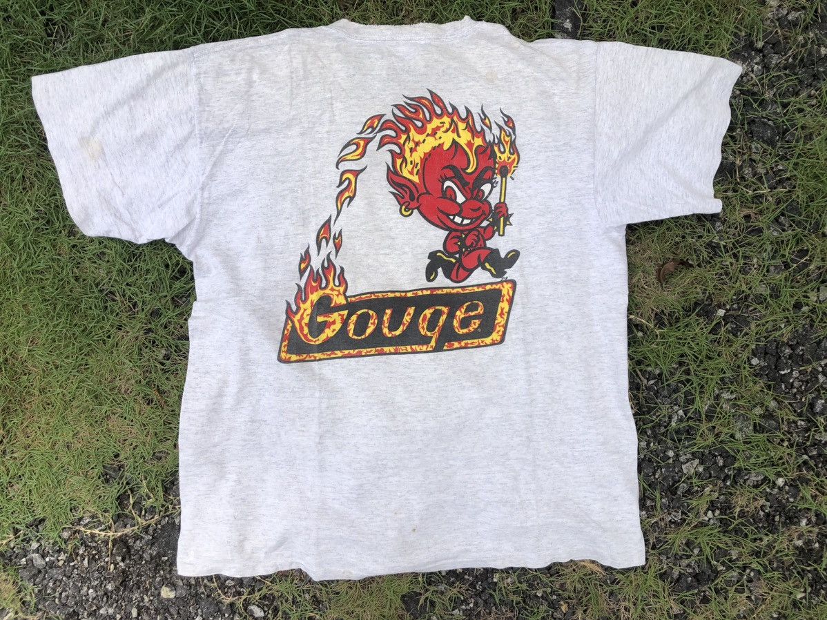 Vintage Gouge Skateboard Tee Hoodie, Sweatshirt | FlexRushtees.com