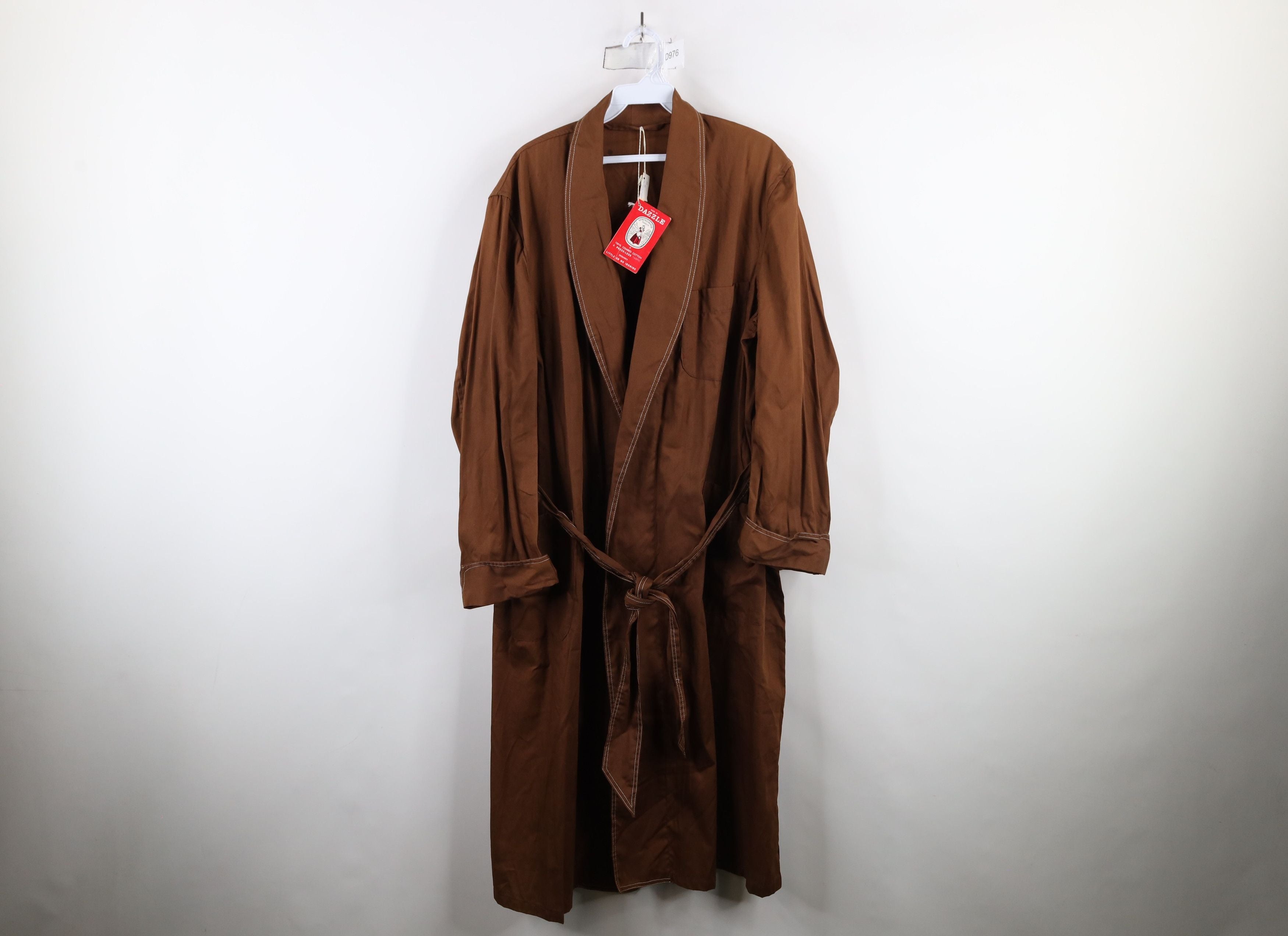 Deadstock Vintage 50s 60s Rockabilly Belted Bath Robe