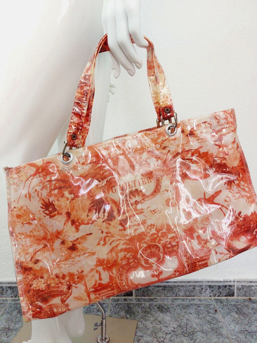 Paul Gaultier Jean Paul Gaultier Tropical Flamingo Bird Beach Bag
