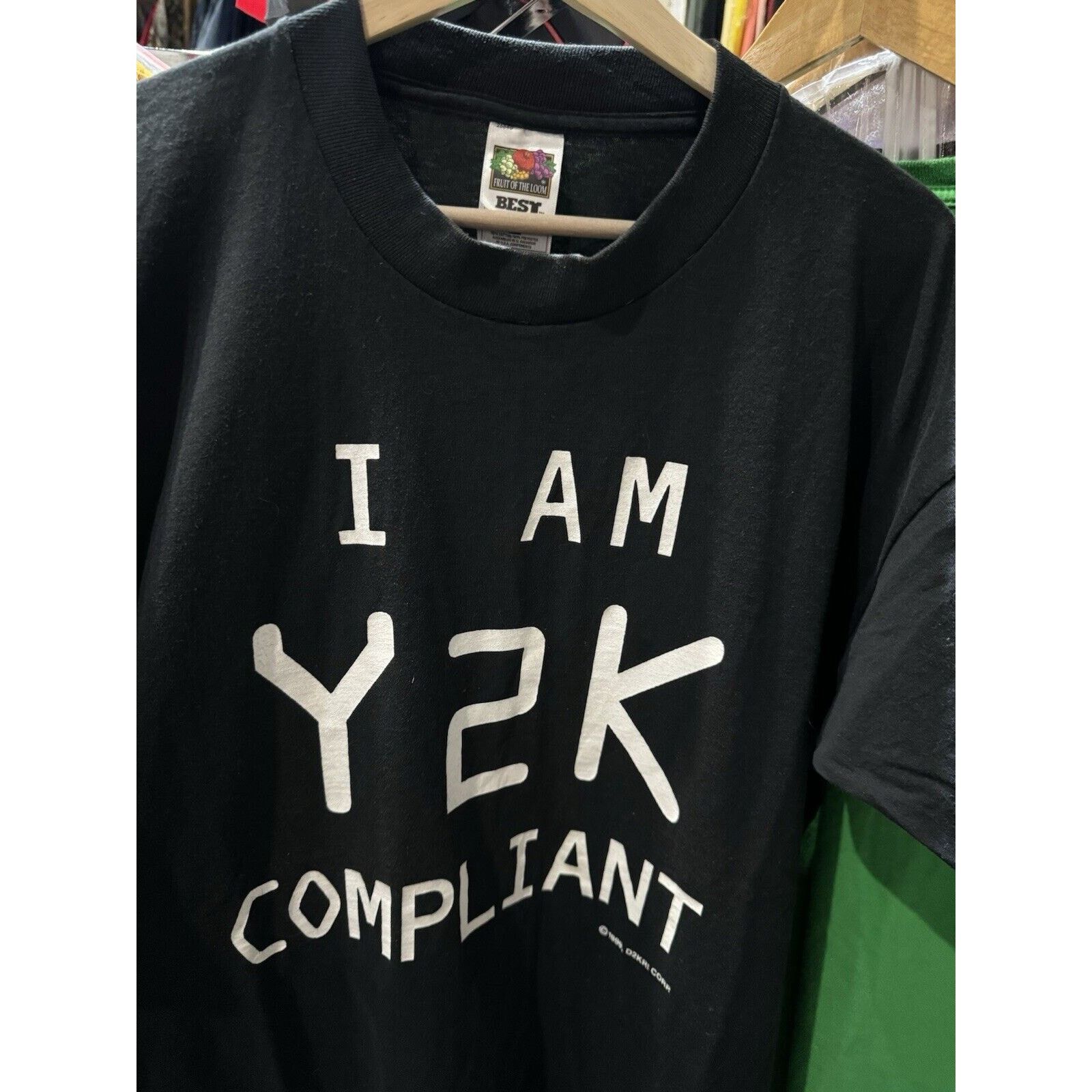 Fruit Of The Loom Vintage 1998 I Am Y2k Compliant Funny Quote T Shirt Size Xl Hoodie, Sweatshirt | FlexRushtees.com