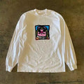Other White Casual Retro Cartoon Pig Print Long Sleeve T Shirt