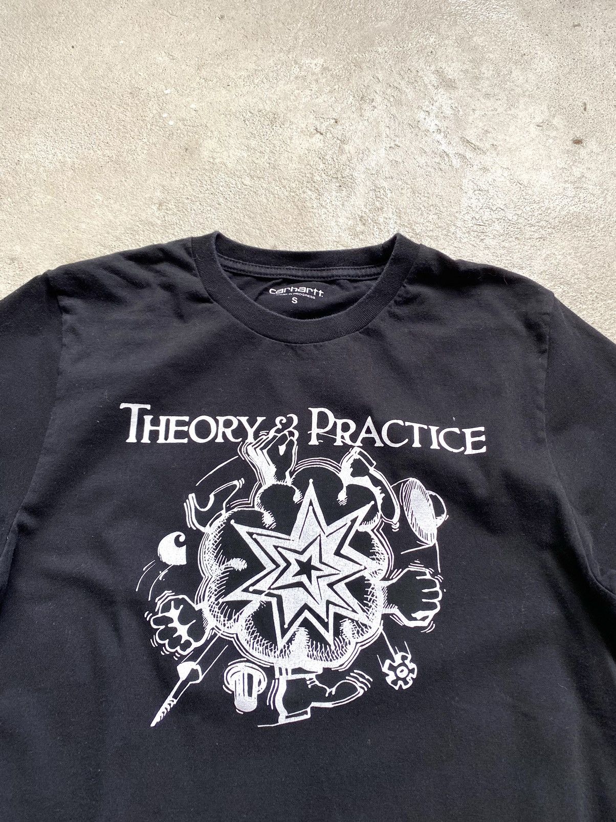 Y2k Vintage Carhartt Theory Practice T Shirt Hype Retro
