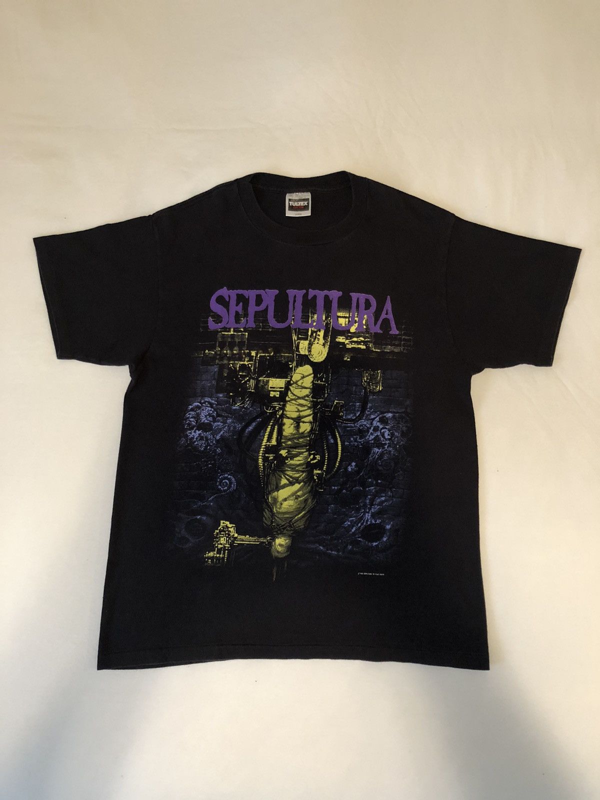Other X Vintage Vtg 1993 Sepultura Chaos A D T Shirt Large Hoodie, Sweatshirt | FlexRushtees.com