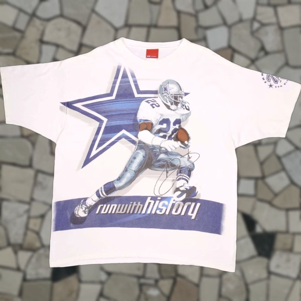 Reebok Vintage Dallas Cowboys Emmitt James Smith Iii Reebok Tee Shirt Xl White Unisex Short Sleeve G