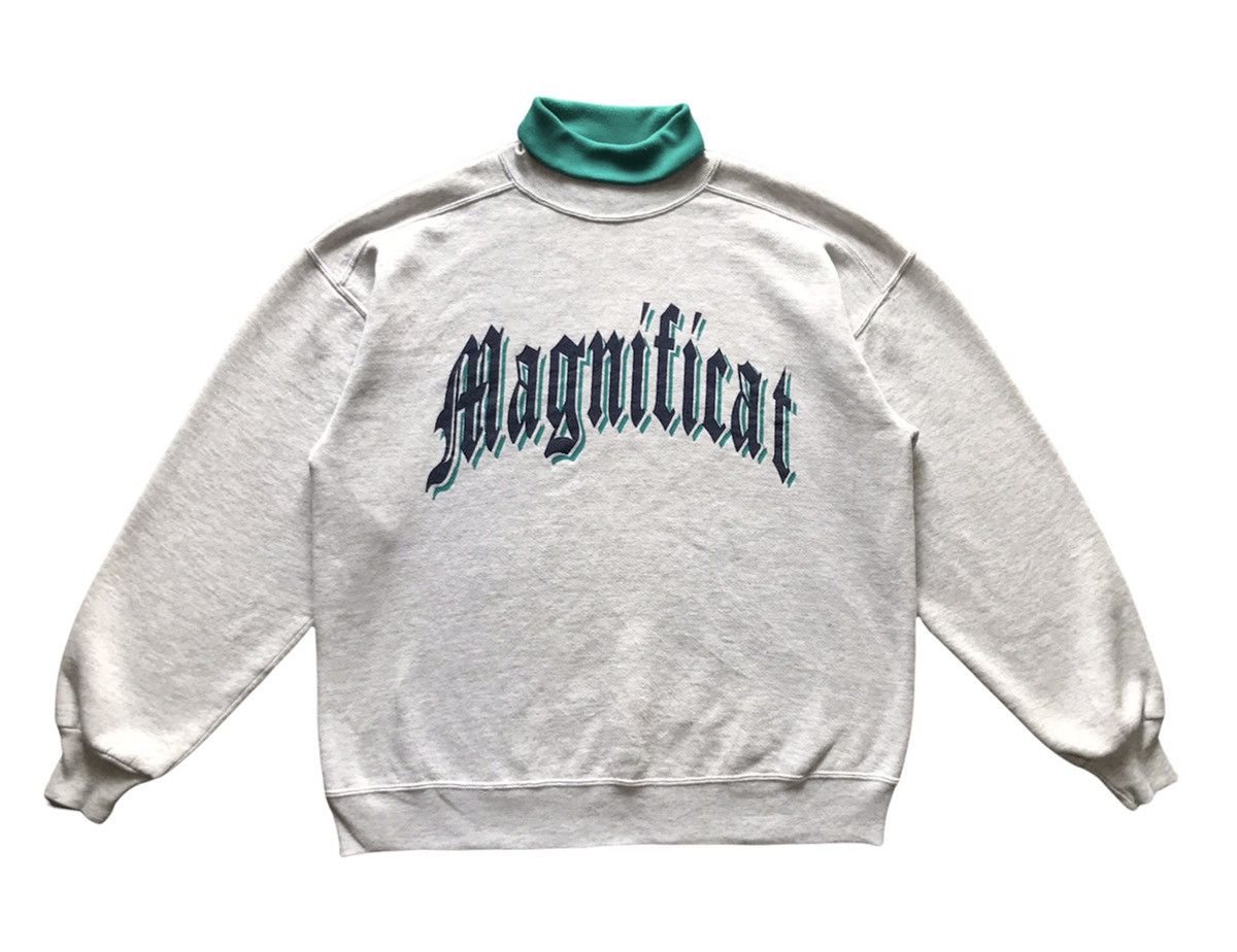 Vintage Jerzees Tag Magnificat Turtleneck Sweatshirt L Size