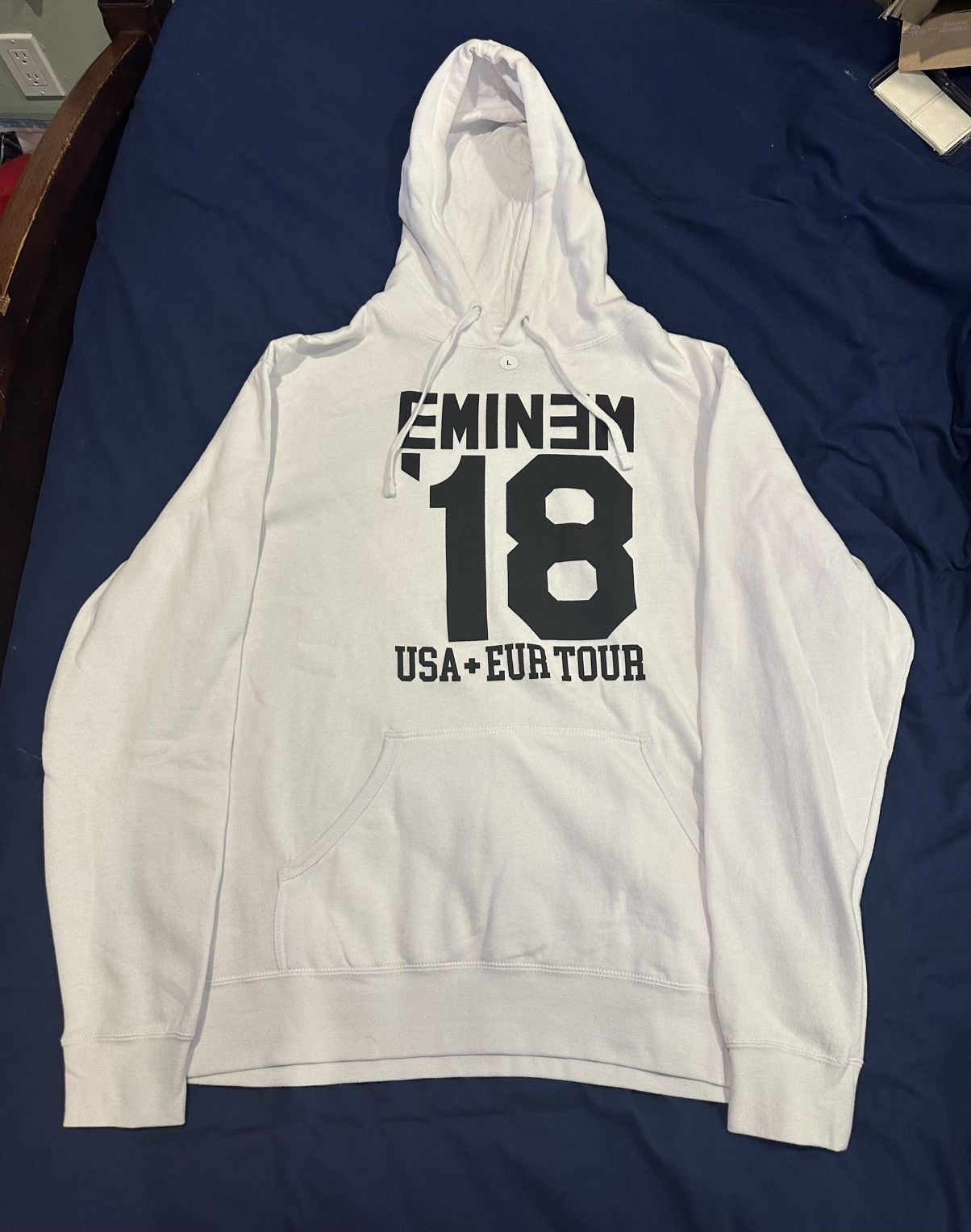 Eminem 2018 Tour Hoodie Size Large T-Shirts, Sweatshirt | FlexRushtees.com