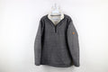 Vintage Y2k Orvis Deep Pile Fleece Lined Half Zip Sweater