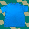 Starter Shirt Mens Xl Blue Short Sleeve T Shirt 100 Polyester Sports Logo Crew Neck Regular