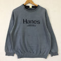 Vintage Hanes Sweatshirt Embroidery Big Spell Out 07 422