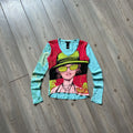 Barcelona Rare Custo Barcelona Vintage Printed Y2k Long Sleeve Top