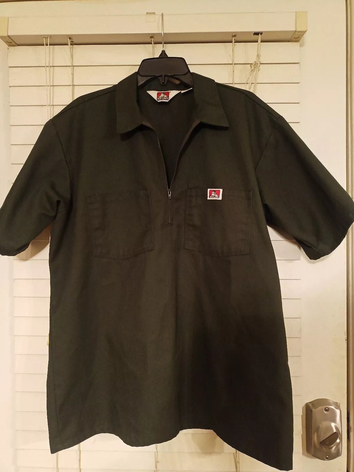 Davis Ben Davis Made In Usa Pullover Work Shirt Xl Dark Green