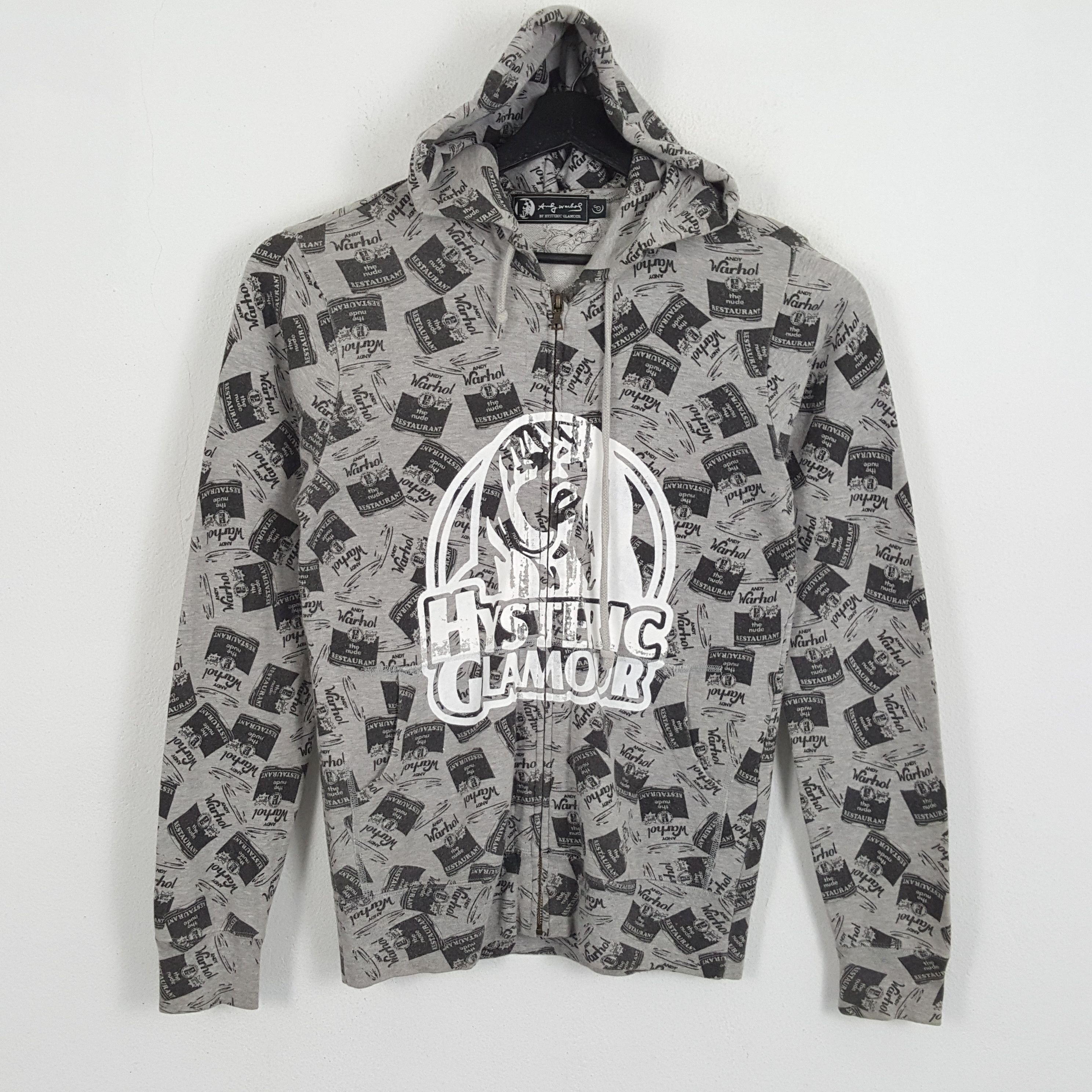 Hysteric Glamour X Vintage Hysteric Glamour X Andy Warhol Custom Zipper Hoodies T-Shirts, Sweatshirt | FlexRushtees.com